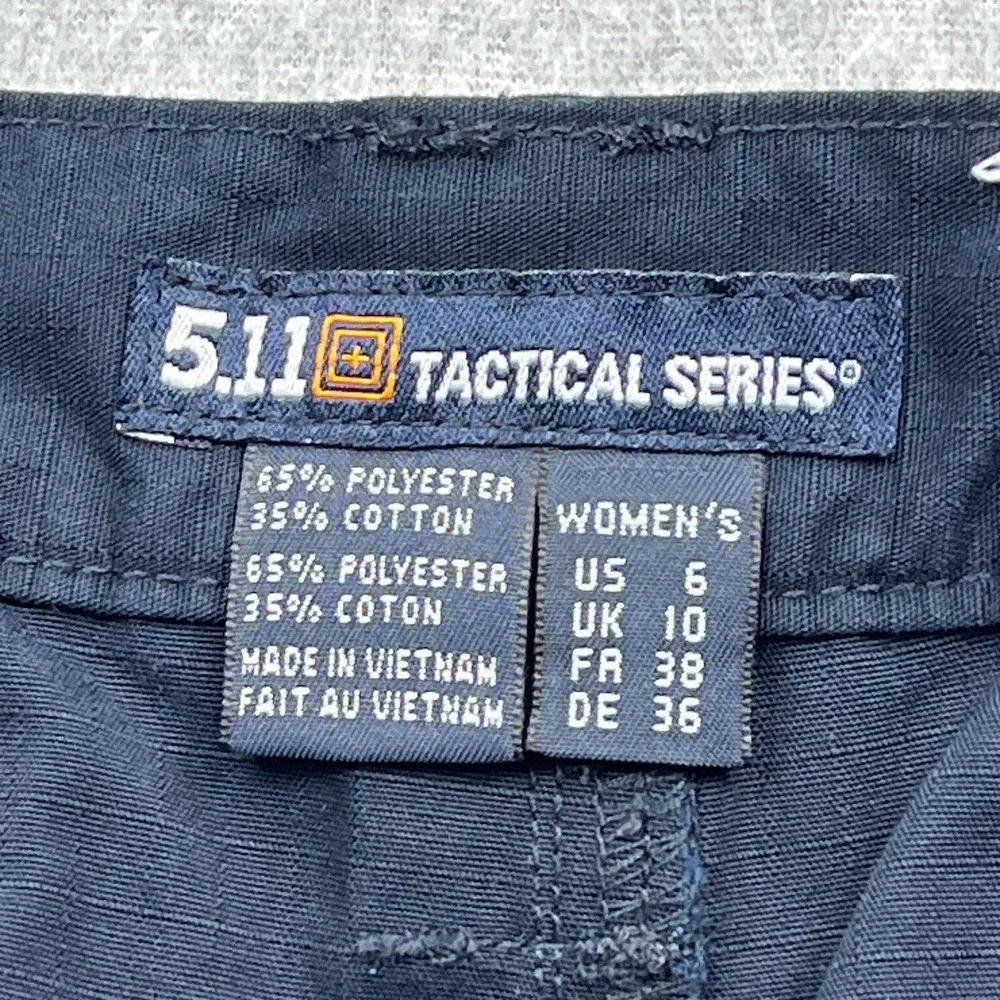5.11 Tactical Series Taclite Pro Cargo Shorts Womens 6 Navy Ripstop Utility 9